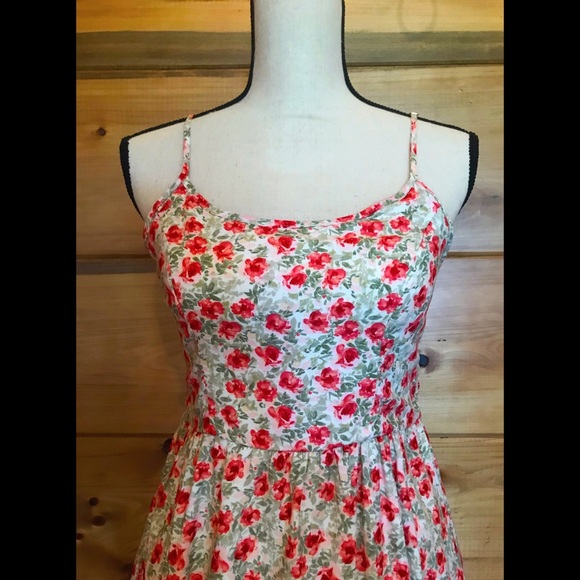 Flower Print High-Low Dress - Picture 3 of 6